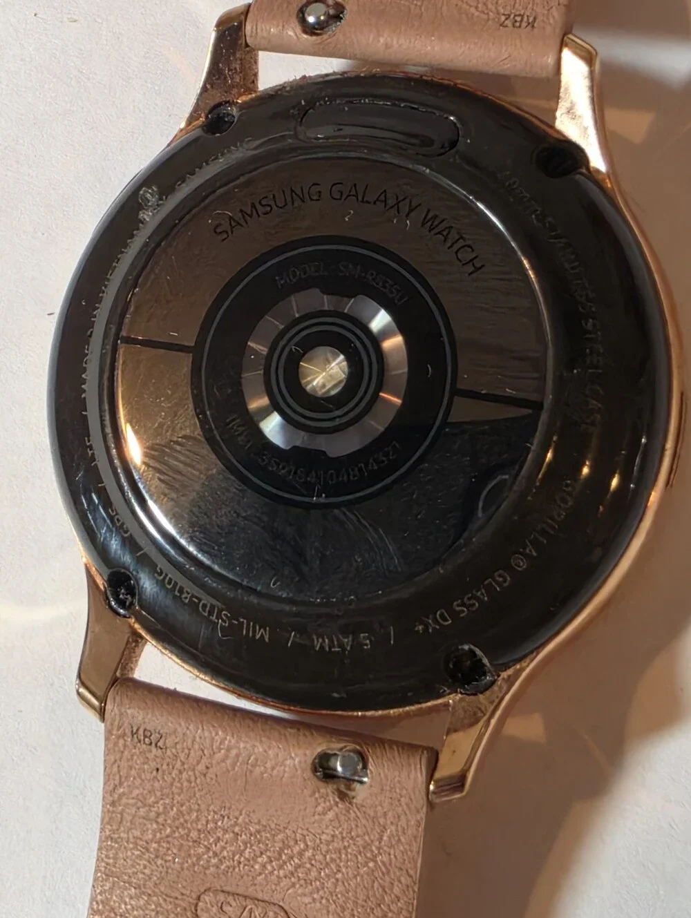 Samsung Galaxy Watch Active2 (40mm) in Rose Gold Leather Strap UNTESTED